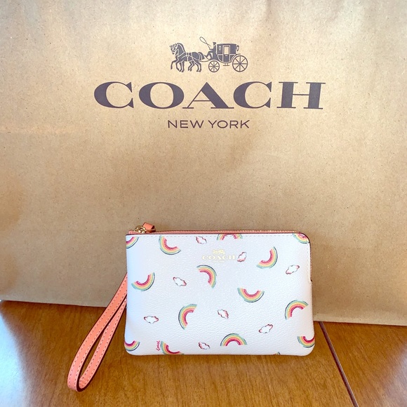 Coach Handbags - Coach rainbow wristlet NWT